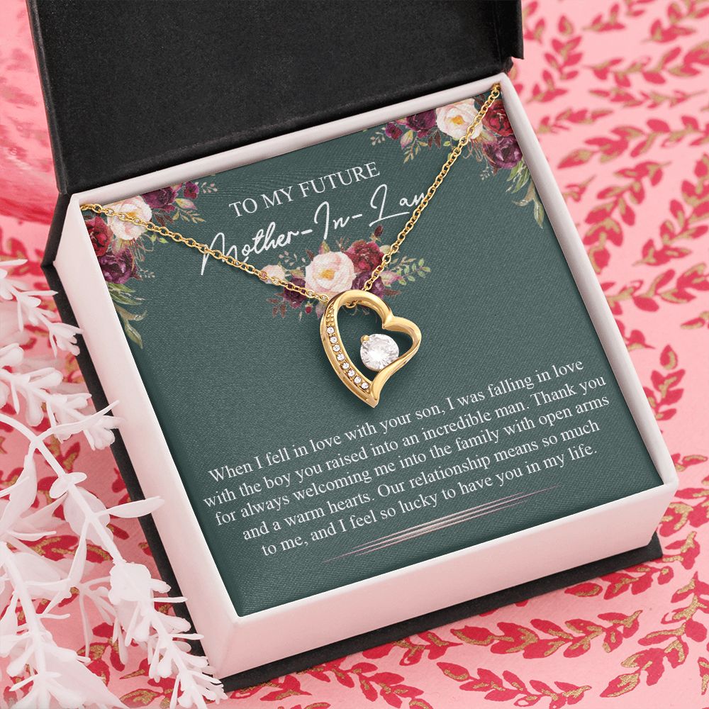 Mother in Law Necklace, Jewelry for Women, Future Mother in Law Gifts from Daughter in Law, Mother of Bride Gifts For Mother in Law, Birthday Gifts For Mother In Law From Daughter In Law5 Forever Love Necklace