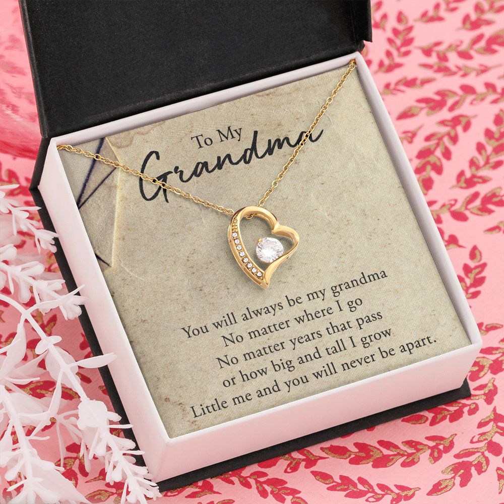 To My Grandma Necklace, Gift for Grandmother Necklace, Mothers Day Gift For Grandma Nana, Grandma Jewelry From Grandchildren GrandKids , Jewelry Box Gift For Grandma Grandmother5 Forever Love Necklace