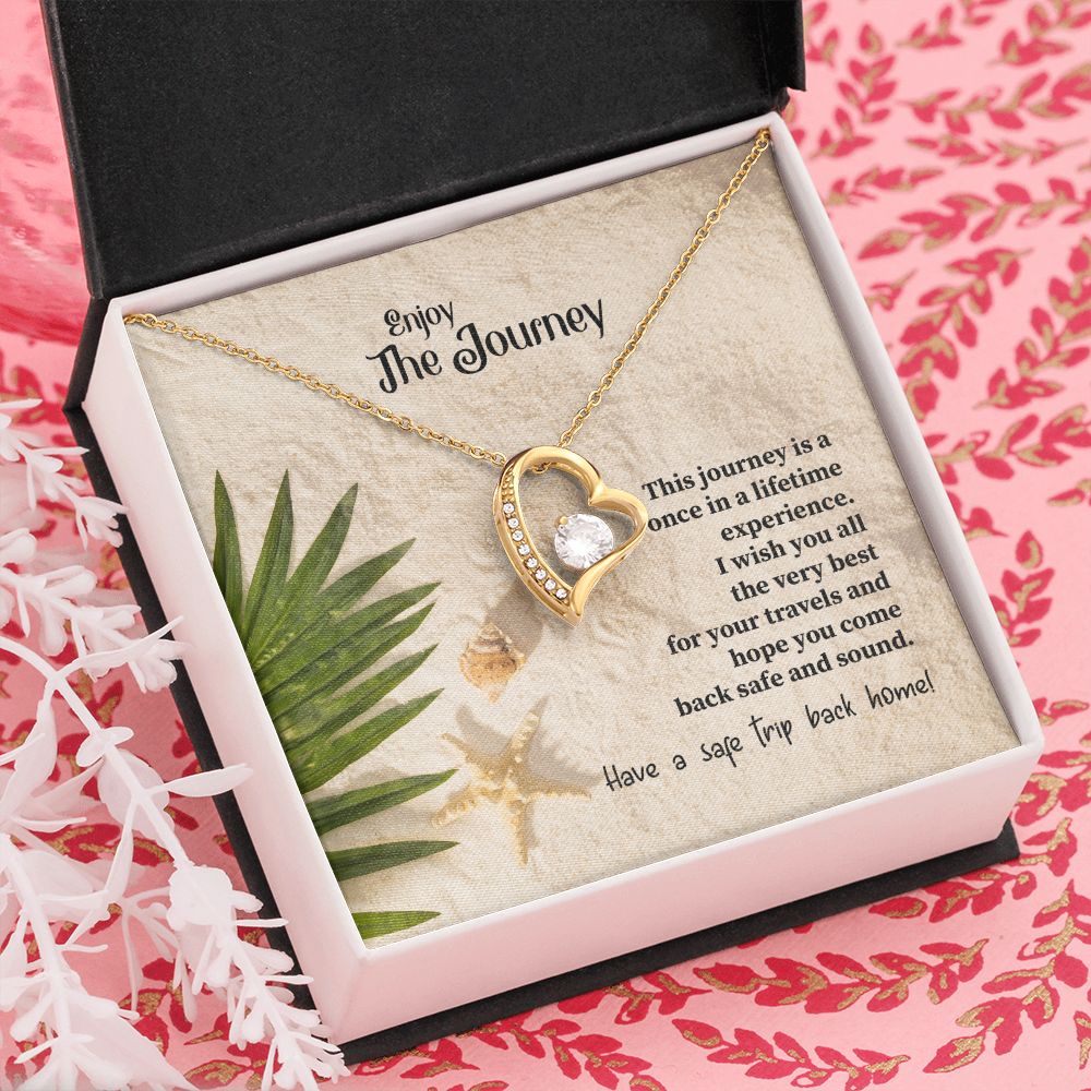 To My Mom Mother Necklace Pendant Gift Enjoy Your Journey By Sanad With Message Card Gift For Mom Forever Love Necklace