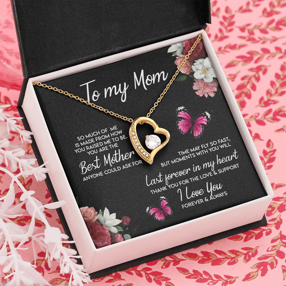 To My Mom Necklace, Gift For Mom, Mother's Day Gift from Daughter, Mom Jewelry Gift for Mothers Day, Birthday Gift for Mother, Moms Gift from Daughter Son, Necklace for Mom Mother 13 Forever Love Necklace