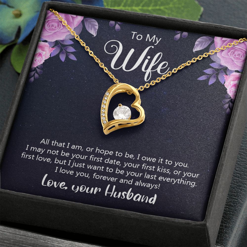 Birthday Gifts For Wife, Necklace Gifts For Wife From Husband, To My Wife Jewelry For Women , To My Wife Necklace  from Husband Wedding Anniversary Present For Wife, Beautiful Wife Jewelry Christmas31 Forever Love Necklace