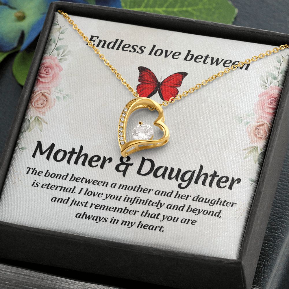 To My Mom Necklace, Gift For Mom, Mother's Day Gift from Daughter, Mom Jewelry Gift for Mothers Day, Birthday Gift for Mother, Moms Gift from Daughter Son, Necklace for Mom Mother 11 Forever Love Necklace
