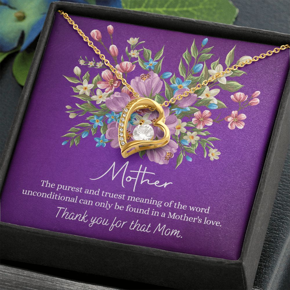 Happy Mother's Day Gift for Mom from Daughter Message Card Necklace Gift Idea Mother Jewelry Mom Necklace from Daughter To My Mom Love Knot Necklace Pendant Forever Love Necklace