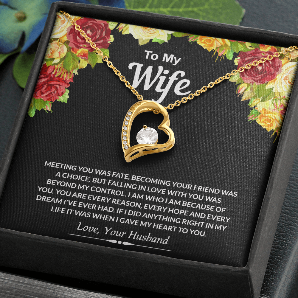 To My Wife Necklace from Husband Jewelry Gift For Wife Valentines Gift for Her