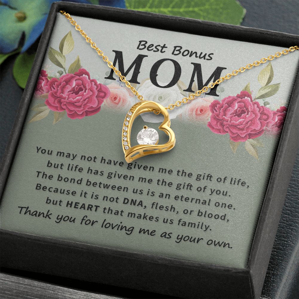 Mother Daughter Necklace as Daughter Gift from Mom, Mom Necklace as Christmas Gift for Mom from Son, Birthday Gift for Mother in Law Necklace, Bonus Mom Gifts for Step Mom Necklace2 Forever Love Necklace