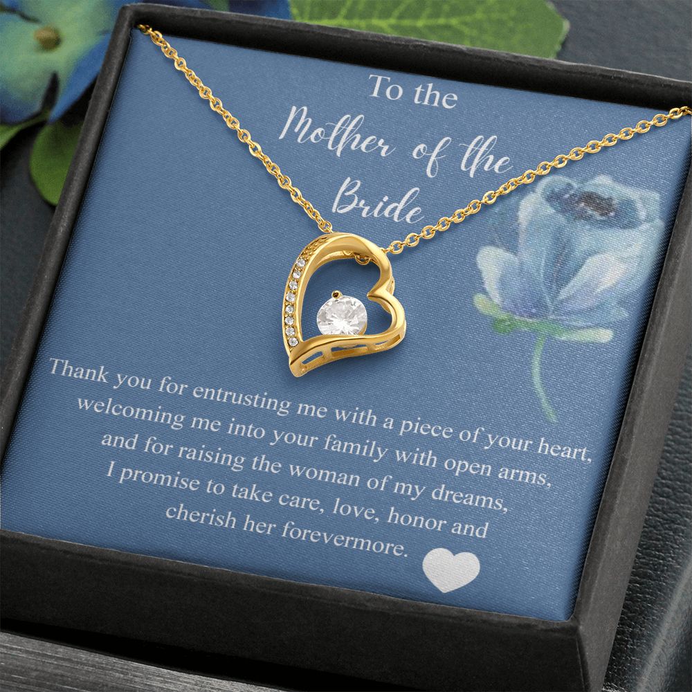Mother Of The Bride Gift From Groom, Alluring Beauty Necklace, Future Mom Forever Love Necklace