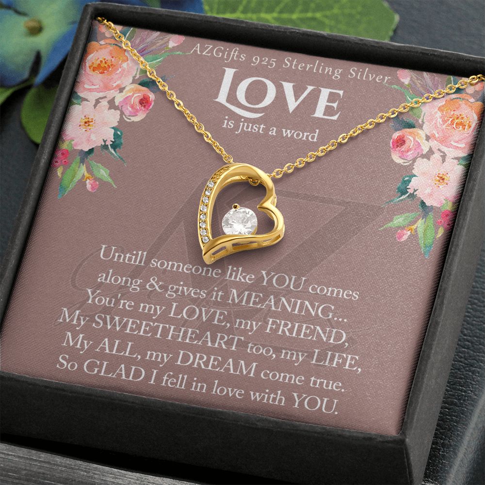 To My Wife Necklace from Husband, Luxury Necklace for Women, Personaled Forever Love Necklace