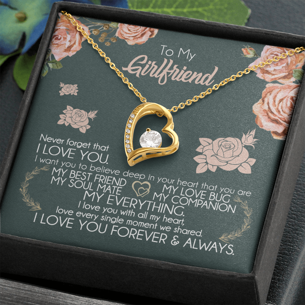 To My Girlfriend Necklace Valentine Gift From Boyfriend Giffs for Girlfriend 175077749622