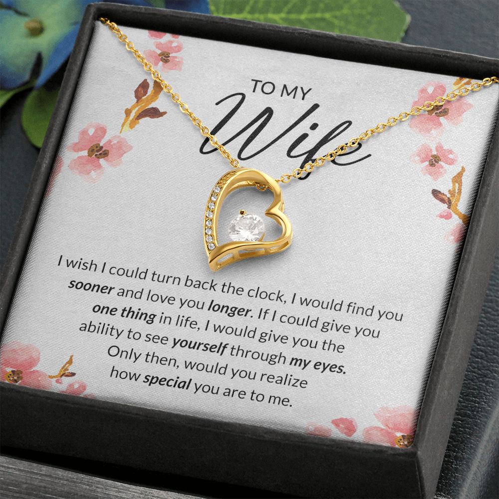 Birthday Gifts For Wife, Necklace Gifts For Wife From Husband, To My Wife Jewelry For Women , To My Wife Necklace  from Husband Wedding Anniversary Present For Wife, Beautiful Wife Jewelry Christmas11 Forever Love Necklace