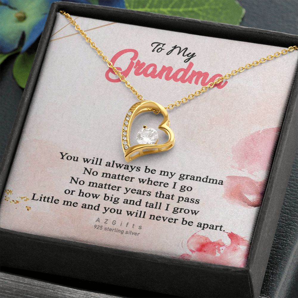 To My Grandma Necklace, Gift for Grandmother Necklace, Mothers Day Gift For Grandma Nana, Grandma Jewelry From Grandchildren GrandKids , Jewelry Box Gift For Grandma Grandmother13 Forever Love Necklace