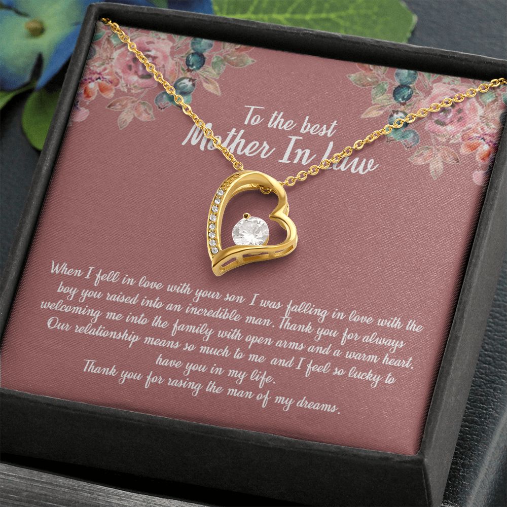 Mother in Law Necklace, Jewelry for Women, Future Mother in Law Gifts from Daughter in Law, Mother of Bride Gifts For Mother in Law, Birthday Gifts For Mother In Law From Daughter In Law3 Forever Love Necklace