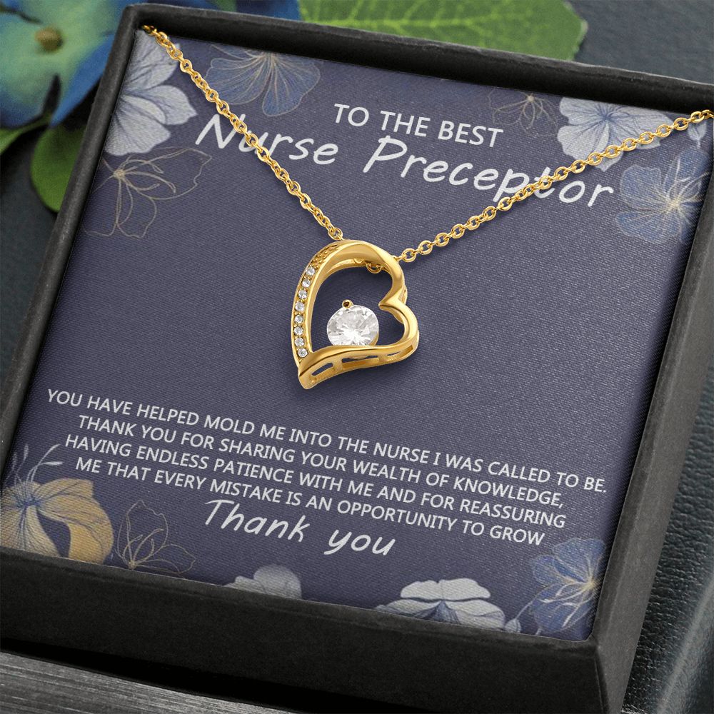 Congratulations Jewelry Necklace, Nurse Preceptor Gift, nurse preceptor Jewelry thank you Card Necklace To The Best Nurse Preceptor Necklace On Graduation Gift Necklace Graduation Gift for Her Forever Love Necklace