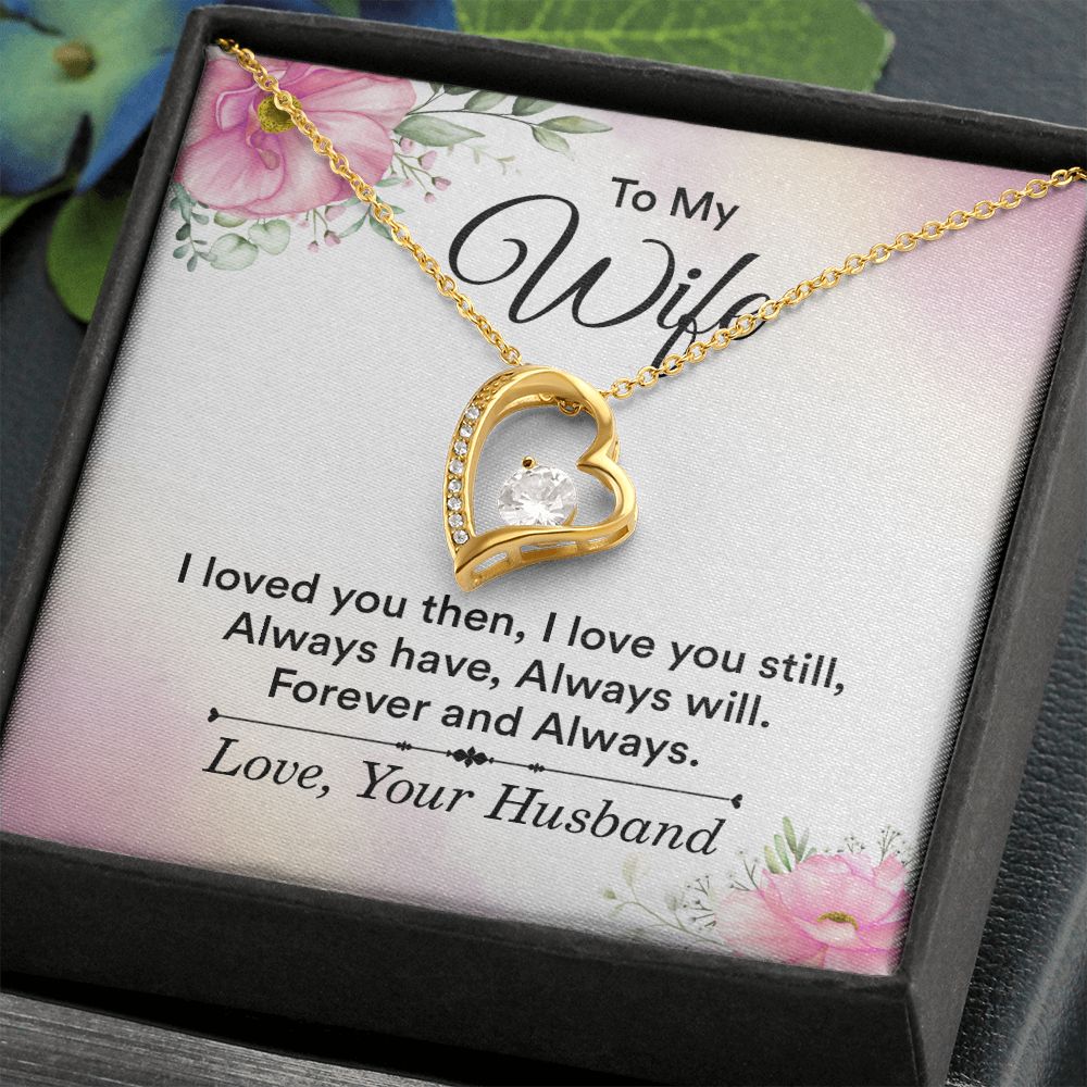 Birthday Gifts For Wife, Necklace Gifts For Wife From Husband, To My Wife Jewelry For Women , To My Wife Necklace  from Husband Wedding Anniversary Present For Wife, Beautiful Wife Jewelry Christmas27 Forever Love Necklace