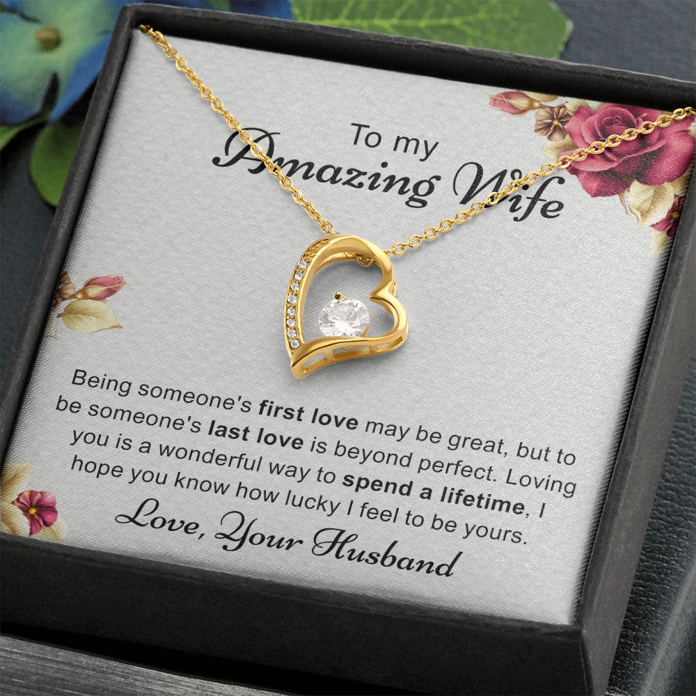 Birthday Gifts For Wife, Necklace Gifts For Wife From Husband, To My Wife Jewelry For Women , To My Wife Necklace  from Husband Wedding Anniversary Present For Wife, Beautiful Wife Jewelry Christmas 6 Forever Love Necklace