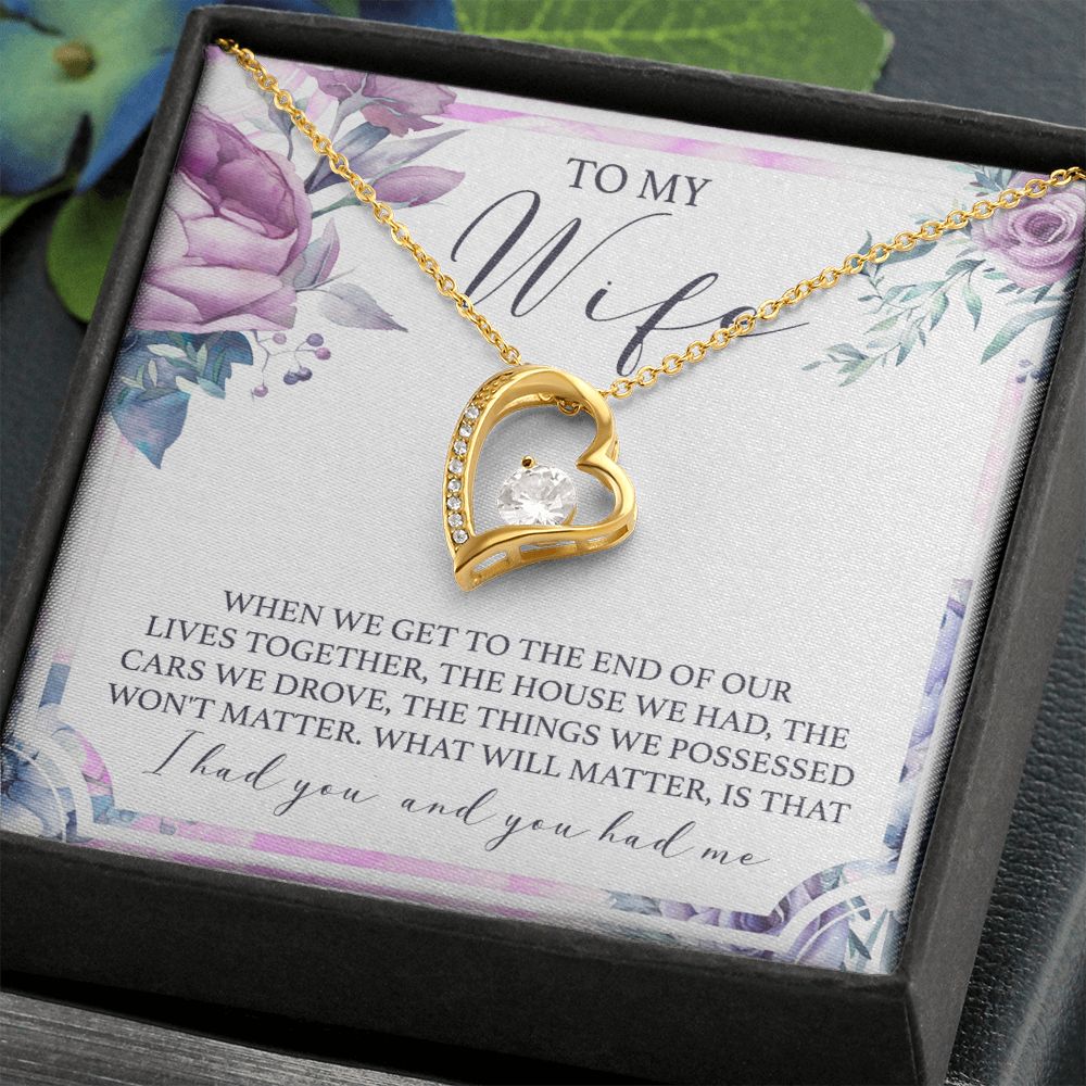 Birthday Gifts For Wife, Necklace Gifts For Wife From Husband, To My Wife Jewelry For Women , To My Wife Necklace  from Husband Wedding Anniversary Present For Wife, Beautiful Wife Jewelry Christmas 5 Forever Love Necklace