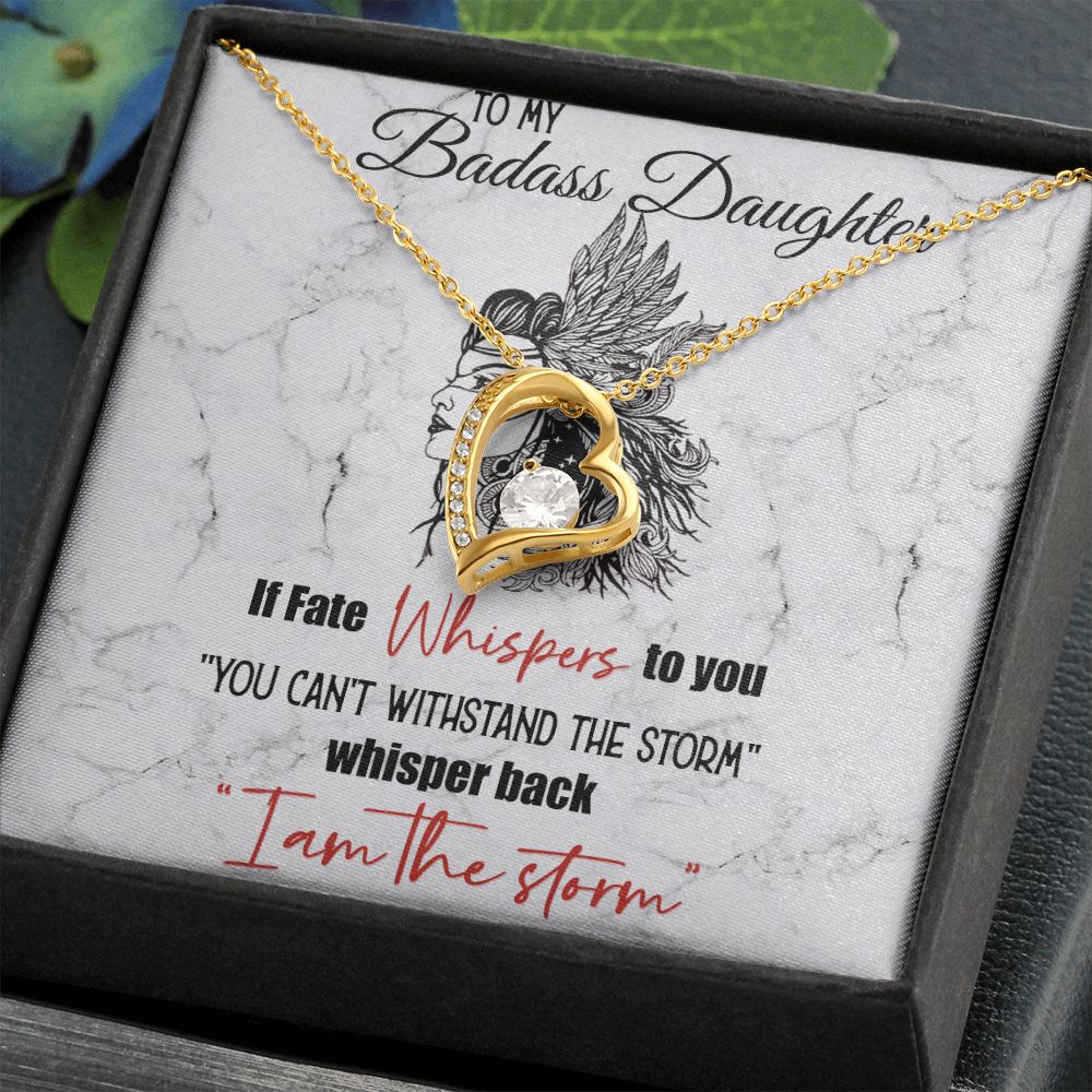 Bonus Daughter Gifts From Stepdad, Step Daughter Gifts From Stepmom, Stepdaughter Gifts From Stepdad, Father Stepdaughter Necklace, To My Bonus Daughter Necklaces, Christmas Gifts For Bonus10 Forever Love Necklace