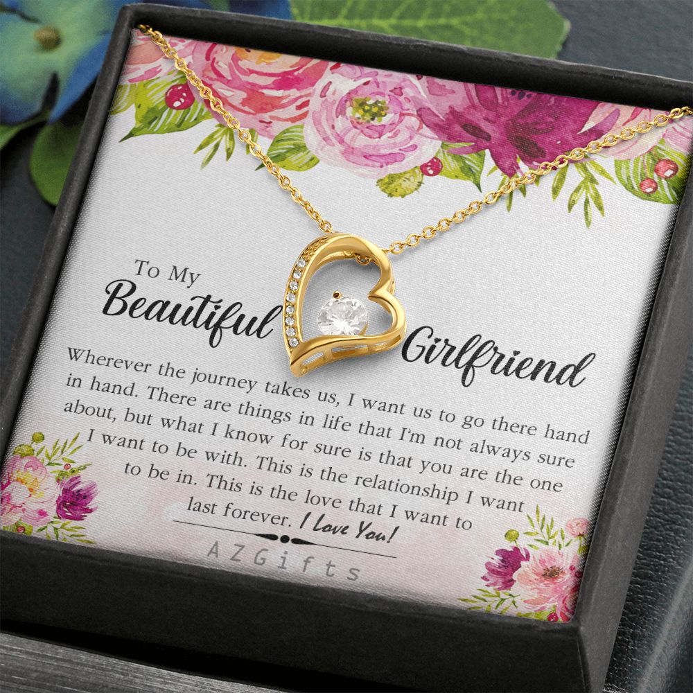 To My Girlfriend Necklace from Boyfriend To My Future Wife Necklace Jewelry For Girlfriend Gift For Girlfriend Gift for Her Romantic Birthday Valentines Day Gift For Girlfriend Gifts Necklaces 5 Forever Love Necklace
