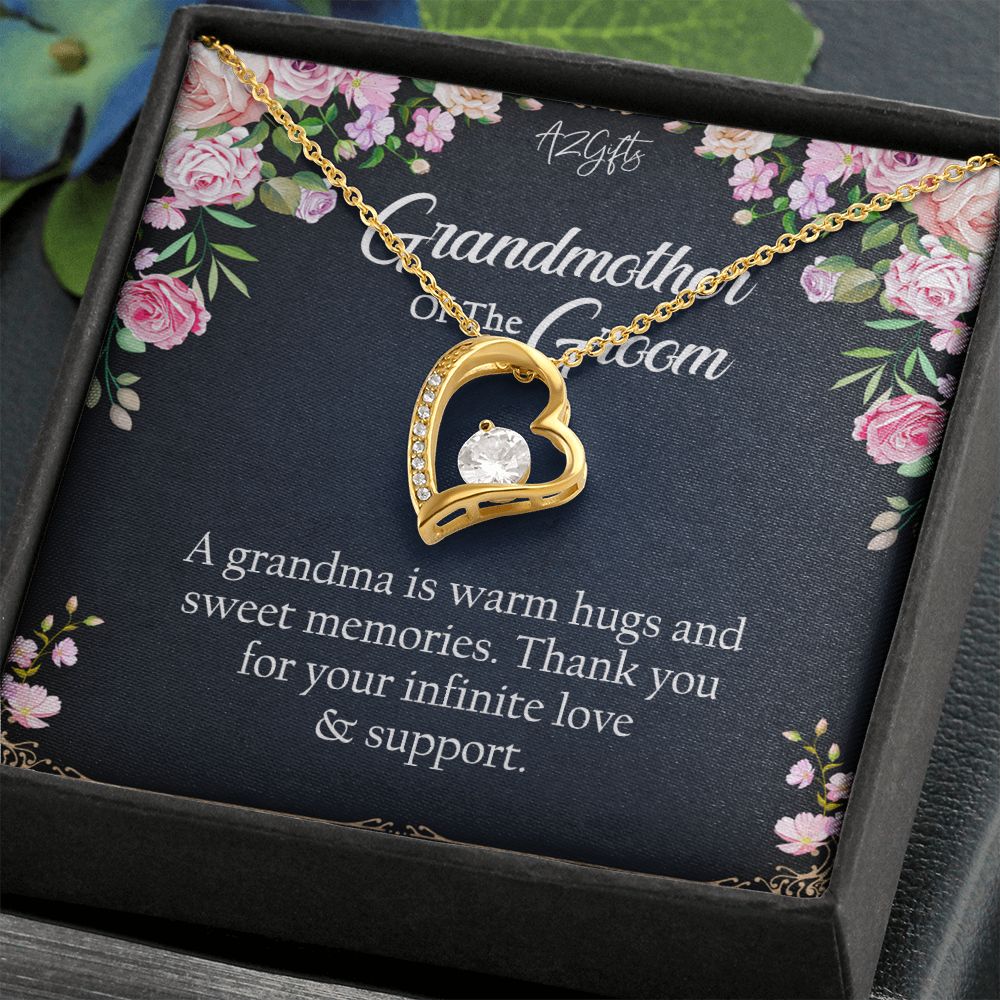 To My Grandmother Necklace, Gift for Grandmother Necklace, Mothers Day Gift For Grandma Nana, Grandma Jewelry From Grandchildren GrandKids , Jewelry Box Gift For Grandma Grandmother2 Forever Love Necklace