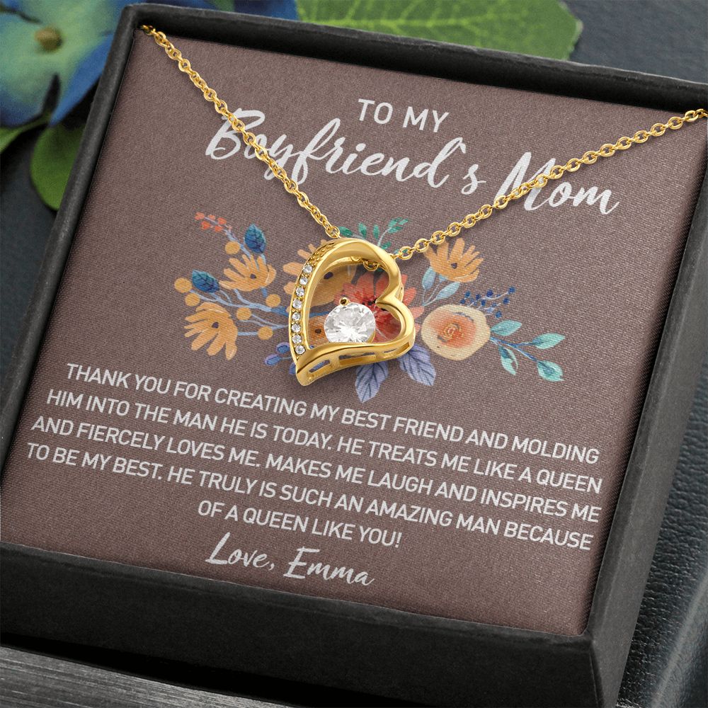 Gift for Boyfriend's Mom, Boyfriend Mom Gift, To My Boyfriends Mom's Gift, Mother's Day Gift for Boyfriends Mom, Boyfriend Mom Forever Love Necklace