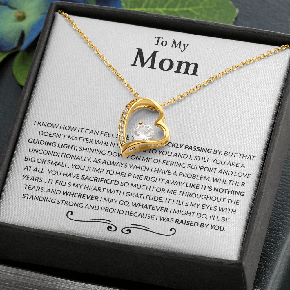 Gift for Mom from Daughter Moms Birthday Meaningful Gift for Mom Wedding Gifts Forever Love Necklace