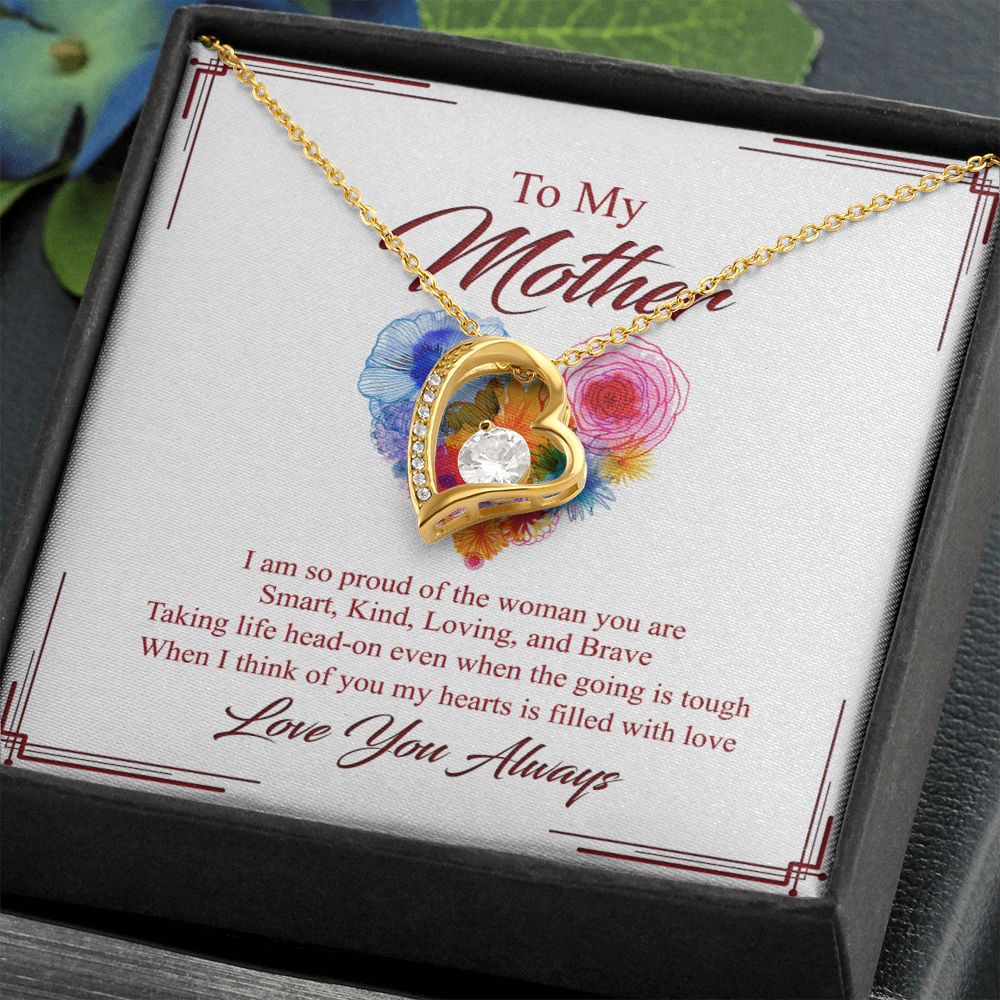 To My Mom Necklace, Gift For Mom, Mother's Day Gift from Daughter, Mom Jewelry Gift for Mothers Day, Birthday Gift for Mother, Moms Gift from Daughter Son, Necklace for Mom Mother 8 Forever Love Necklace