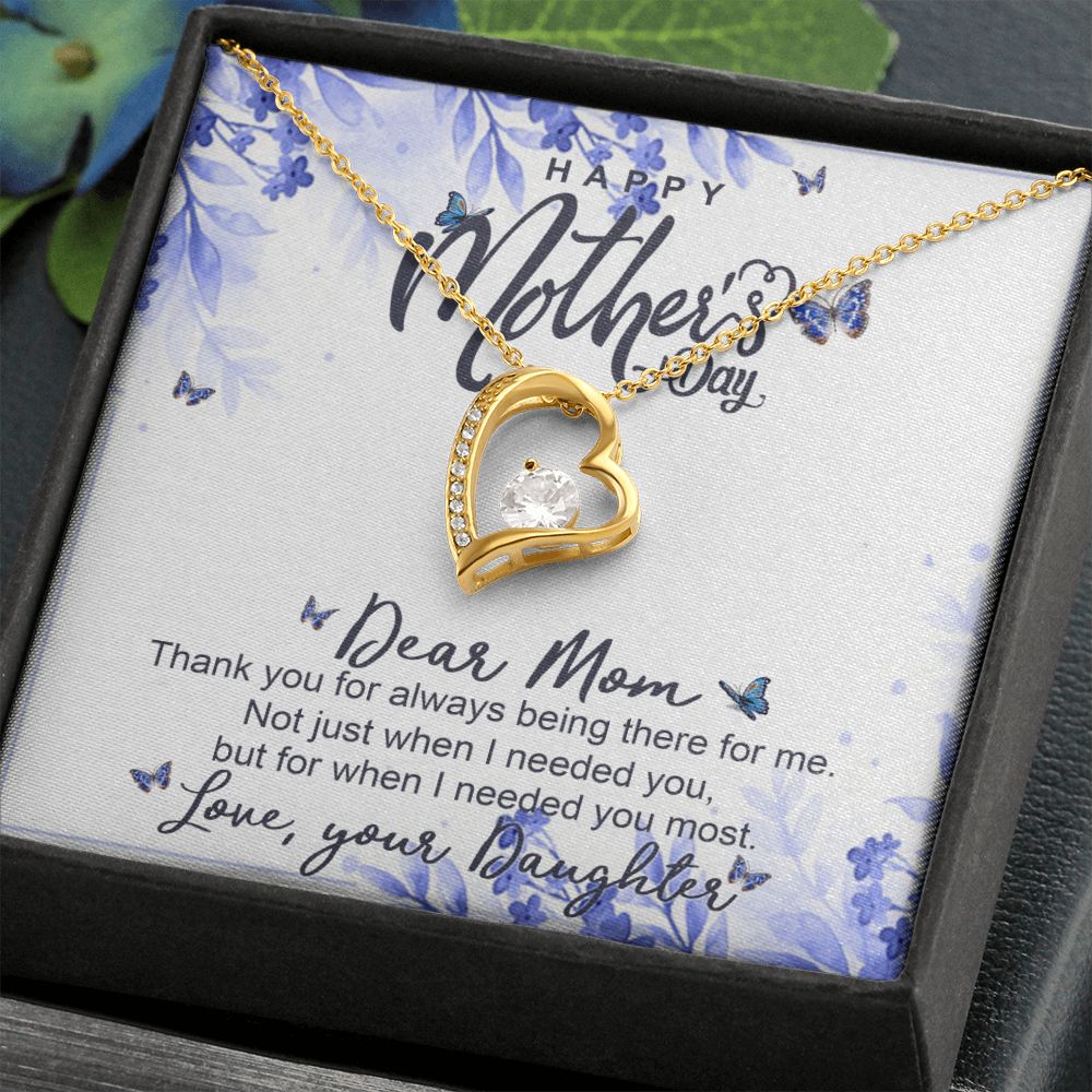 Happy Mother Day, Mothers Day Gifts Necklace, Gifts For Mom From Daughter Or Son Forever Love Necklace