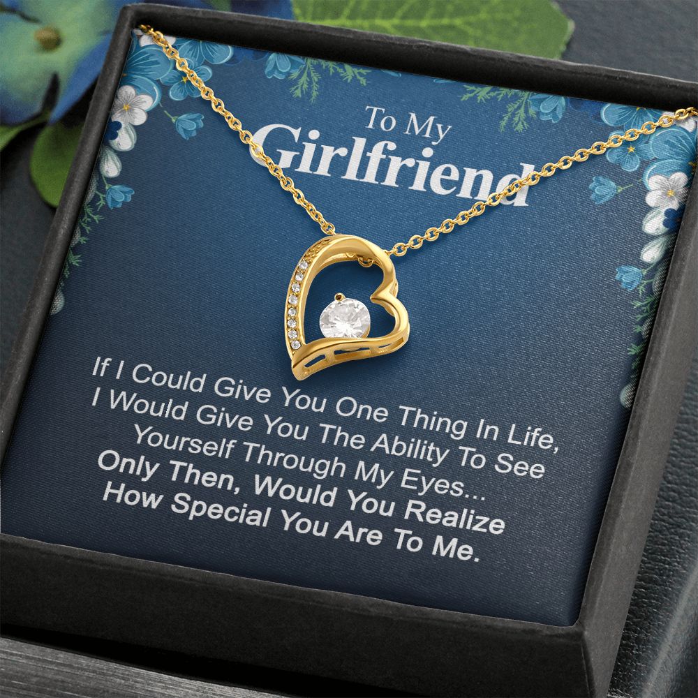 To My Girlfriend Necklace from Boyfriend To My Future Wife Necklace Jewelry For Girlfriend Gift For Girlfriend Gift for Her Romantic Birthday Valentines Day Gift For Girlfriend Gifts Necklaces 32 Forever Love Necklace