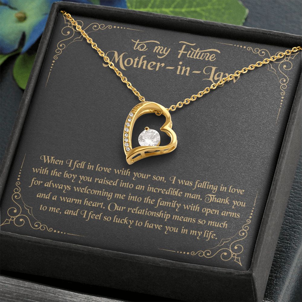 Mother in Law Necklace, Jewelry for Women, Future Mother in Law Gifts from Daughter in Law, Mother of Bride Gifts For Mother in Law, Birthday Gifts For Mother In Law From Daughter In Law10 Forever Love Necklace