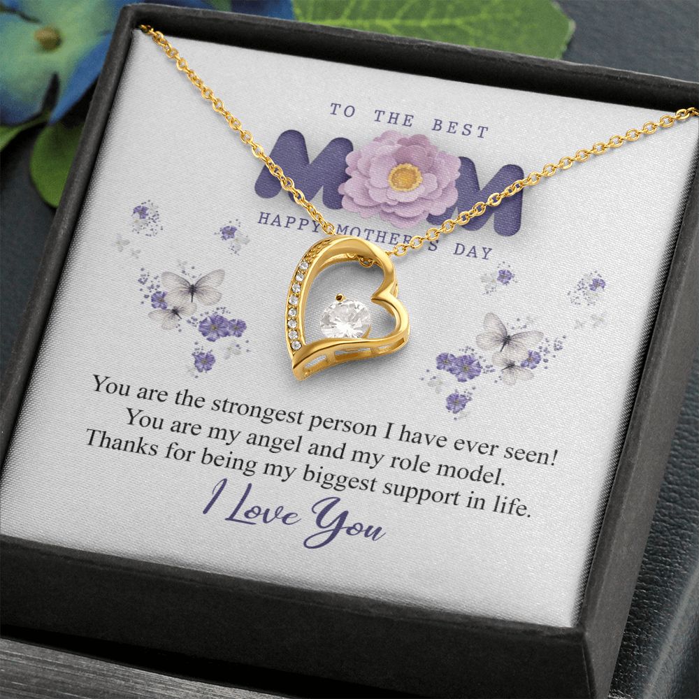 To The Best Mom Necklace, Best Mom Gifts, Mothers Day Gifts, Birthday Gift For Mom Forever Love Necklace