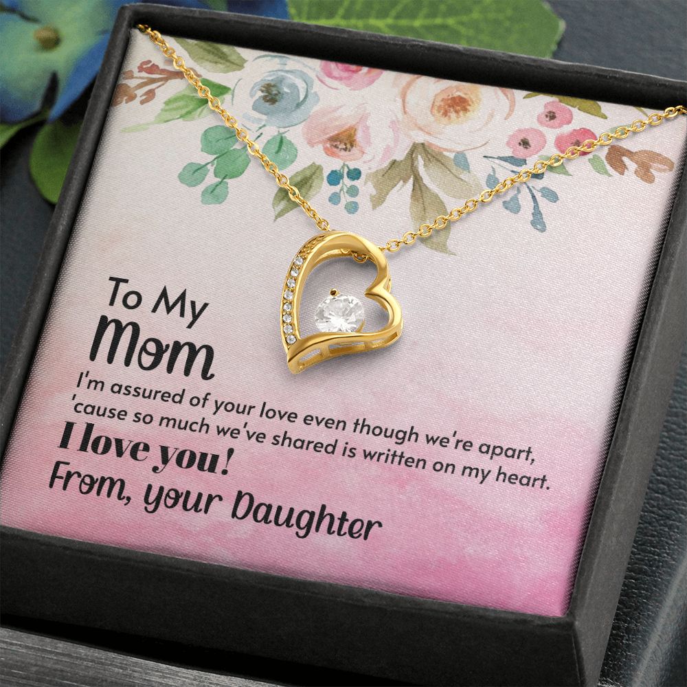 To My Mom Necklace, Gift For Mom, Mother's Day Gift from Daughter, Mom Jewelry Gift for Mothers Day, Birthday Gift for Mother, Moms Gift from Daughter Son, Necklace for Mom Mother 21 Forever Love Necklace