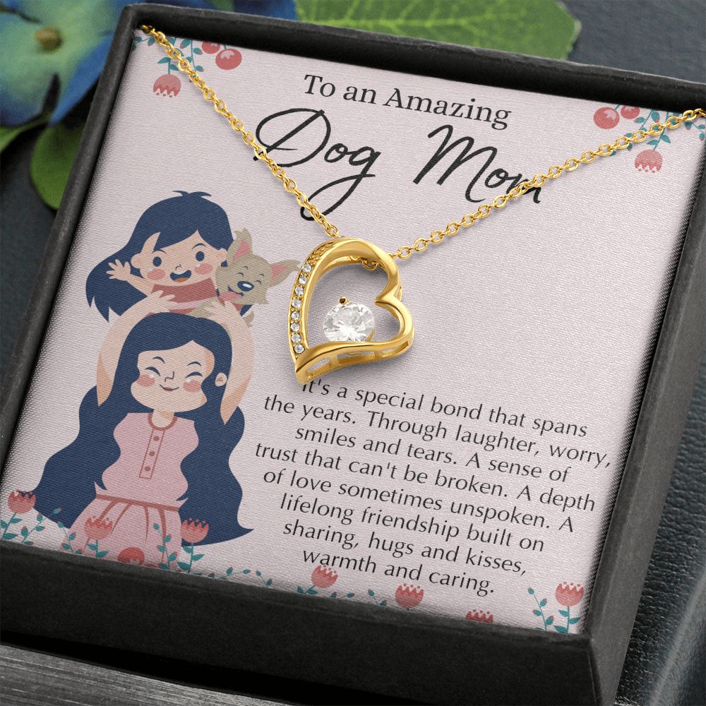 Love Knot Necklace, Dog Mom Gift For Mother's Day, Dog Mom Necklace For Women, Dog Mama Sentimental Gift, Dog Lover Gifts For Her, Unique Forever Love Necklace