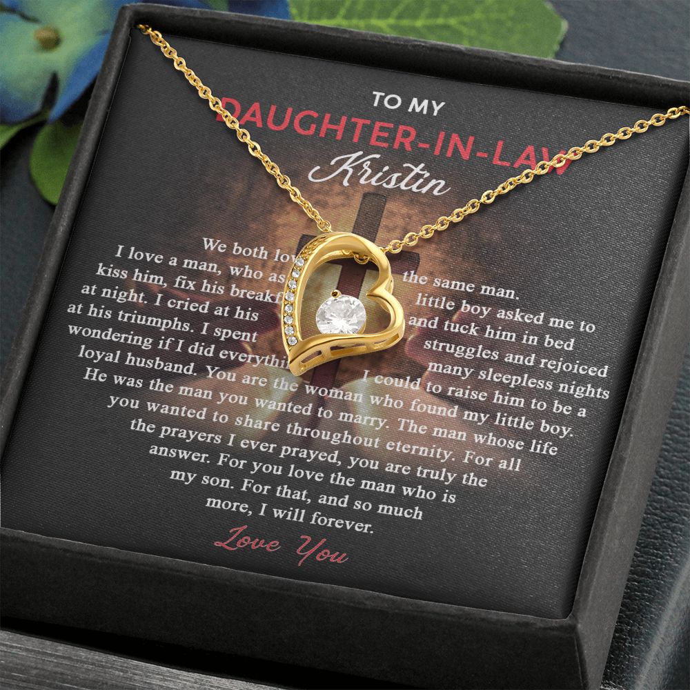 Daughter In Law Gifts Ideas, Daughter In Law Necklace, Gifts For Future Daughter In Law, Daughter In Law Birthday Gifts, Daughter-in-law Gifts From Mother In Law, Birthday Gifts For Daughter8 Forever Love Necklace
