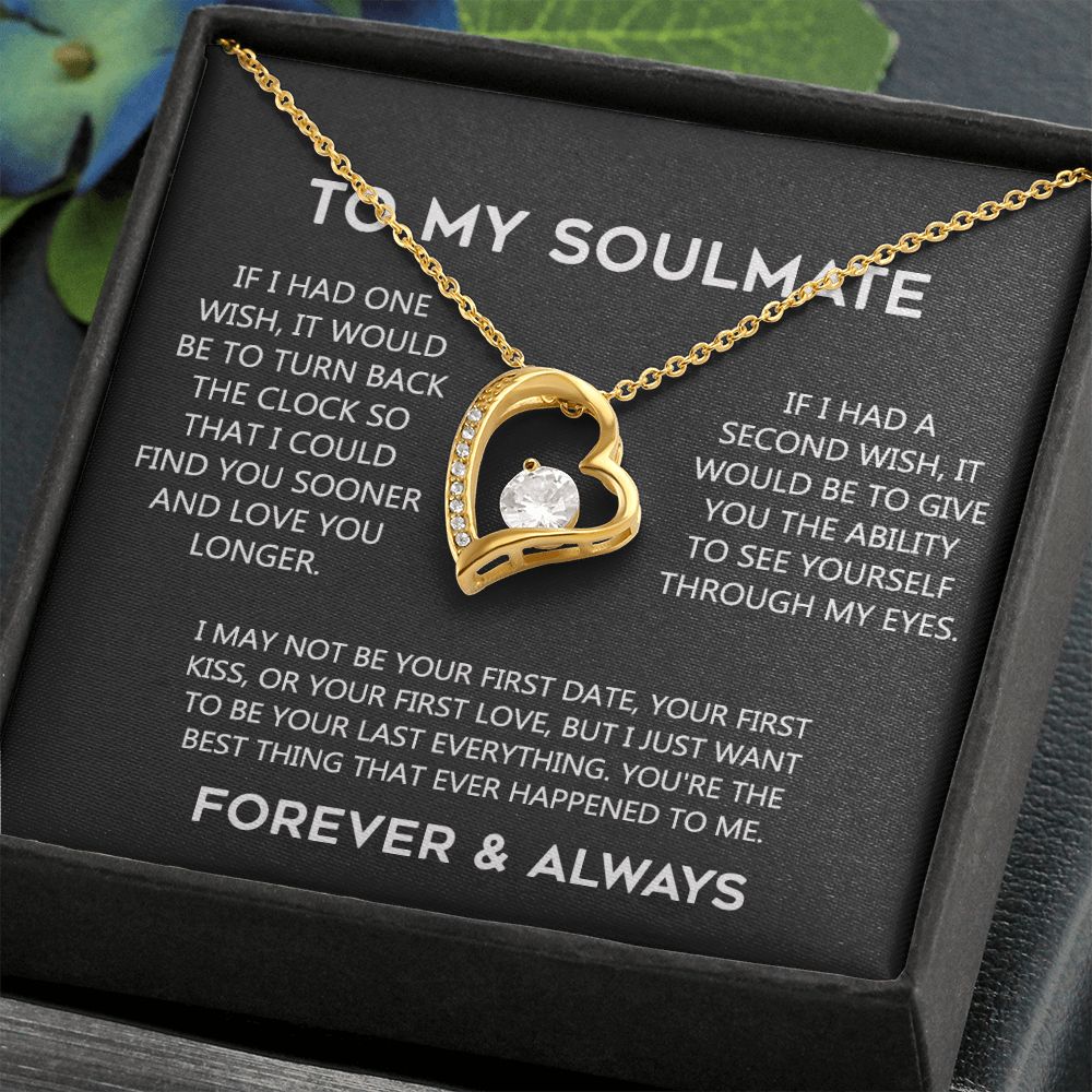 To My Soulmate Eternal Hope Necklace  Wife Soulmate Valentines Day Gift for Her 175144059615 Forever Love Necklace