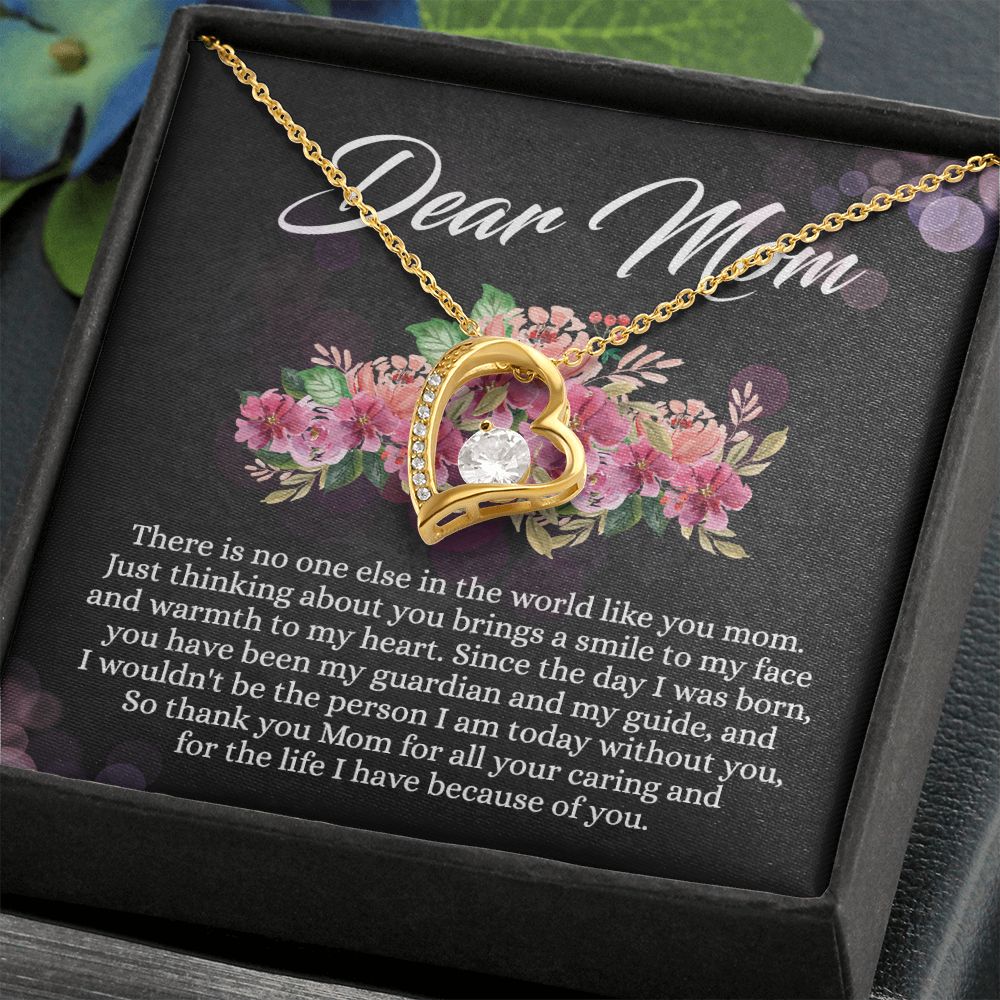 To My Mom Necklace, Mothers Day Gift From Daughter, Mom Gifts Idea, Mothers Day Necklace From Daughter, Mothers Day Gift From Son, Gift For Mom From Son, Mothers Day Jewelry Box Forever Love Necklace