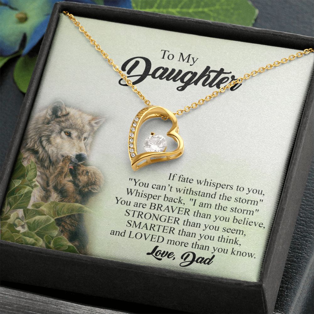 Mother Daughter Gift Ideas, To My Daughter Gift Necklace from Mom, Jewelry Pendant Present for Daughter, Birthday Christmas Gift Graduation Gifts for Daughters, Mother and Daughter Necklace 27 Forever Love Necklace