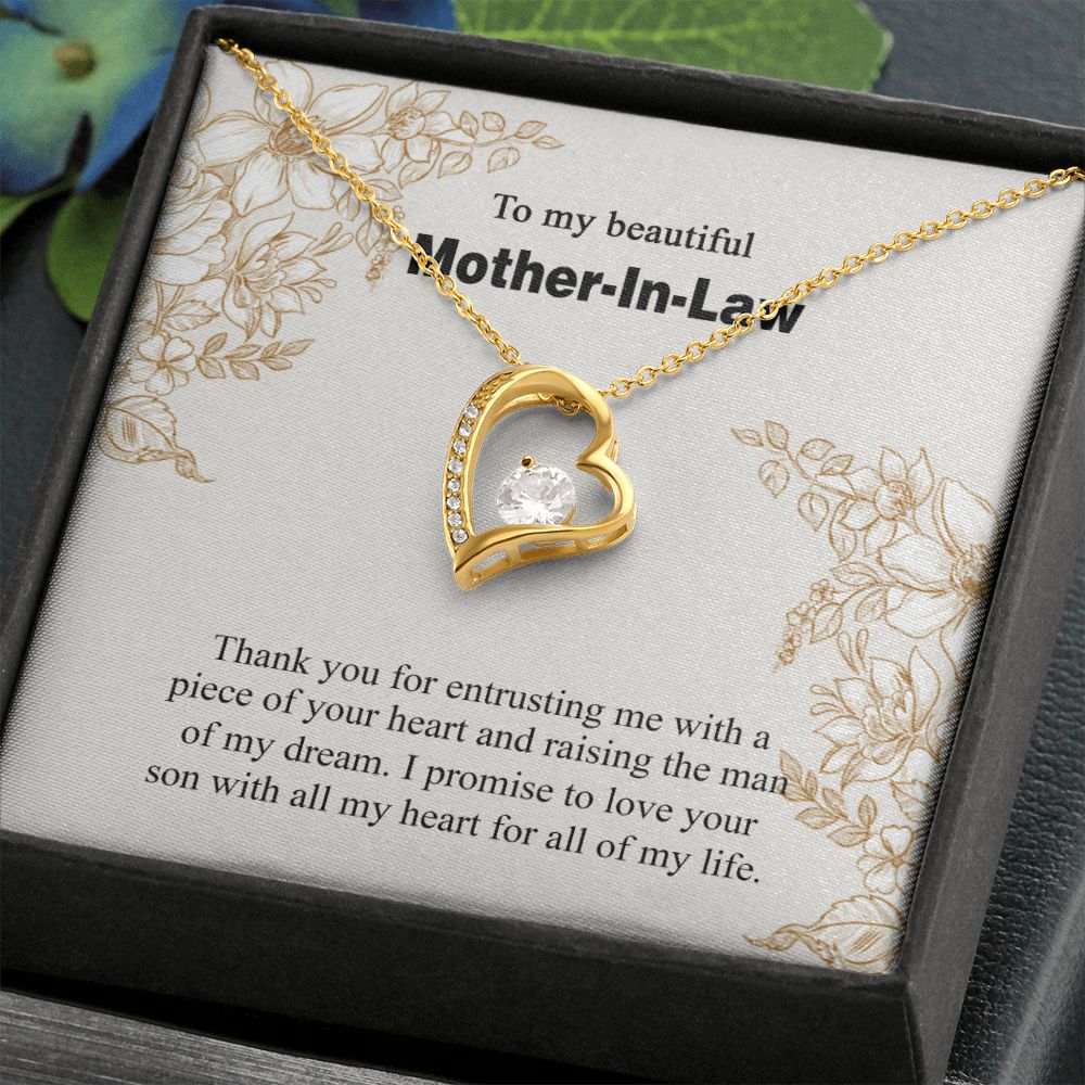 Mother in Law Necklace, Jewelry for Women, Future Mother in Law Gifts from Daughter in Law, Mother of Bride Gifts For Mother in Law, Birthday Gifts For Mother In Law From Daughter In Law14 Forever Love Necklace