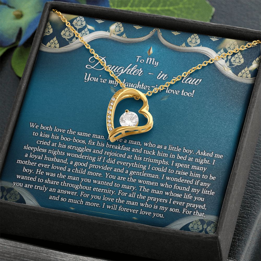 Daughter In Law Gifts Ideas, Daughter In Law Necklace, Gifts For Future Daughter In Law, Daughter In Law Birthday Gifts, Daughter-in-law Gifts From Mother In Law, Birthday Gifts For Daughter2 Forever Love Necklace