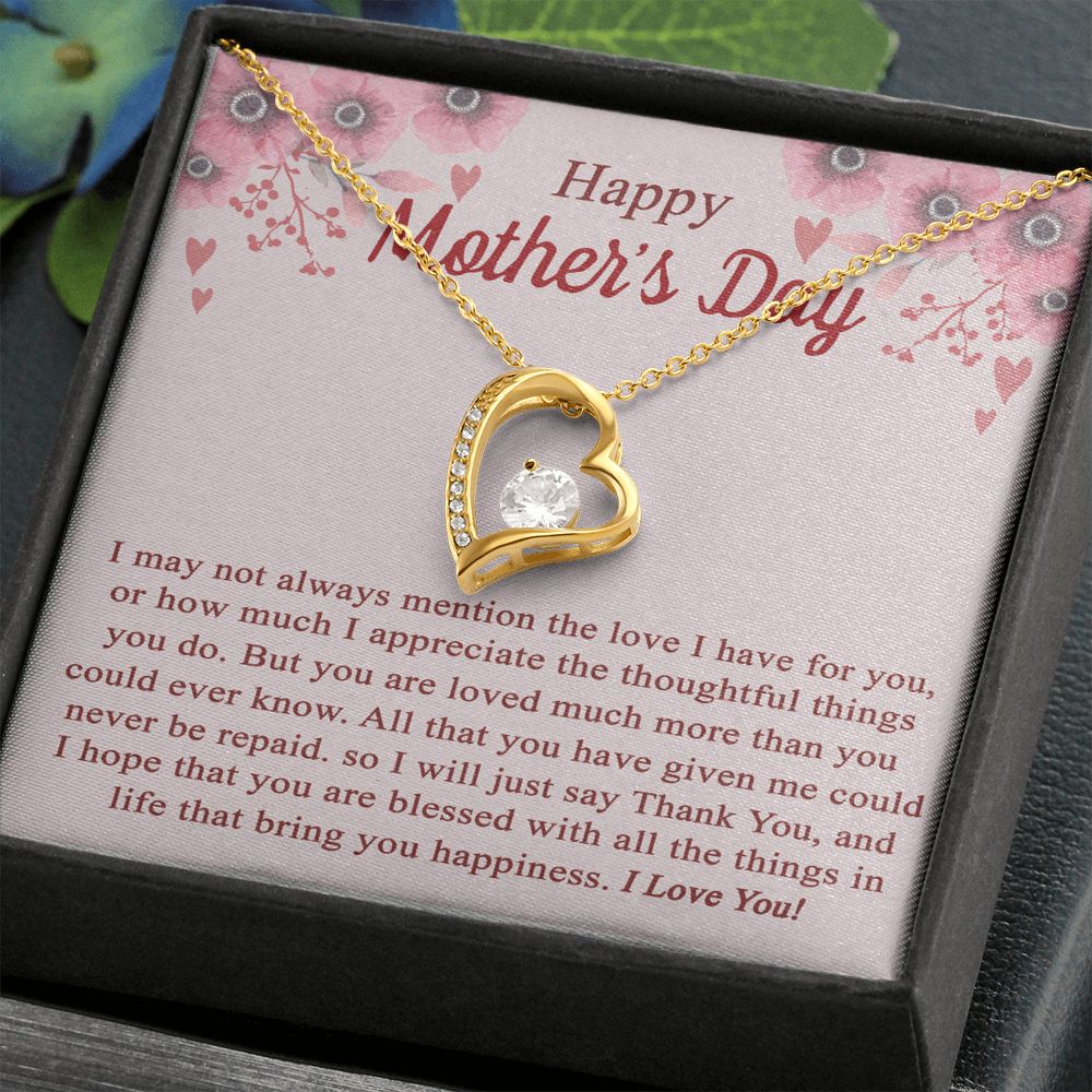 vTo My Mom Angel Mother Necklace Pendant Gift From Daughter Or Son With Message Card Gift For Mom Forever Love Necklace