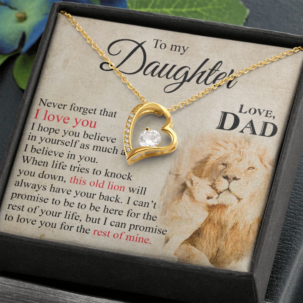 Mother Daughter Gift Ideas, To My Daughter Gift Necklace from Mom, Jewelry Pendant Present for Daughter, Birthday Christmas Gift Graduation Gifts for Daughters, Mother and Daughter Necklace 23 Forever Love Necklace