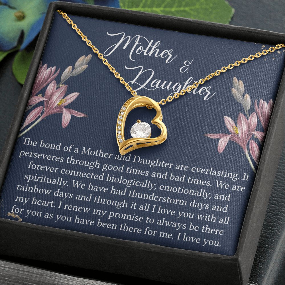 To My Mother Necklace Mom Bestfriend Best Mommy Mother In Law Stepmom For Mothers Day Birthday From Son Daughter Stepson Stepdaughter Necklace Gift Forever Love Necklace