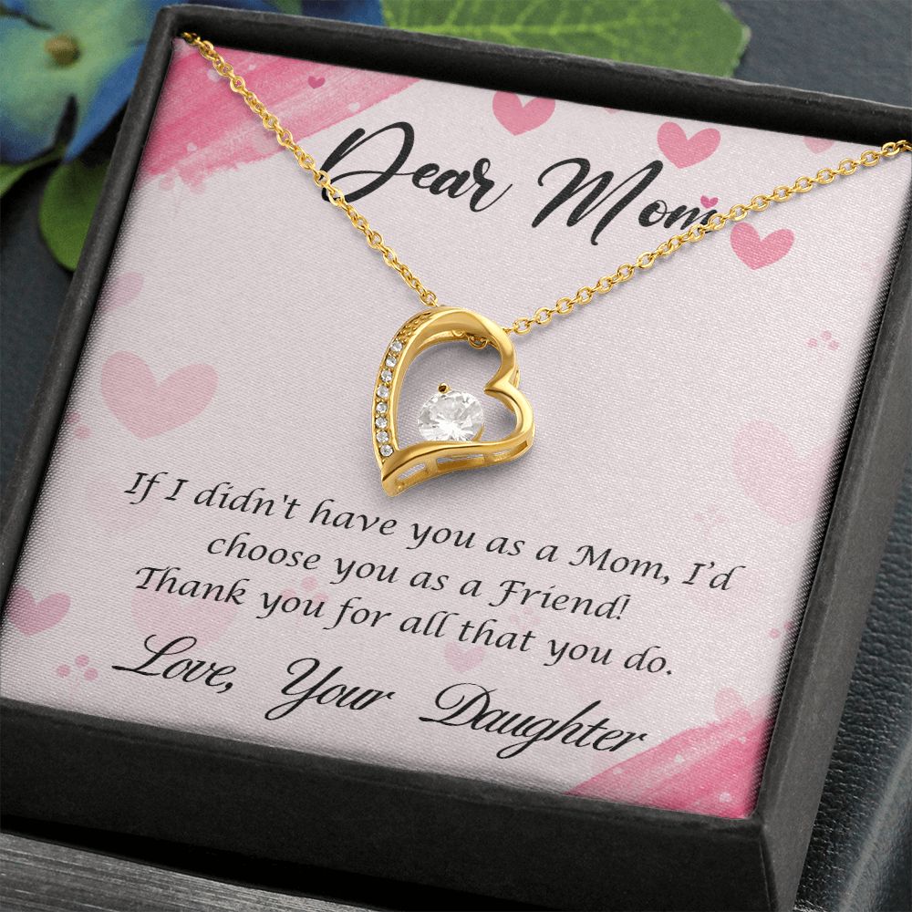 To My Mom Necklace, Gift For Mom, Mother's Day Gift from Daughter, Mom Jewelry Gift for Mothers Day, Birthday Gift for Mother, Moms Gift from Daughter Son, Necklace for Mom Mother 10 Forever Love Necklace