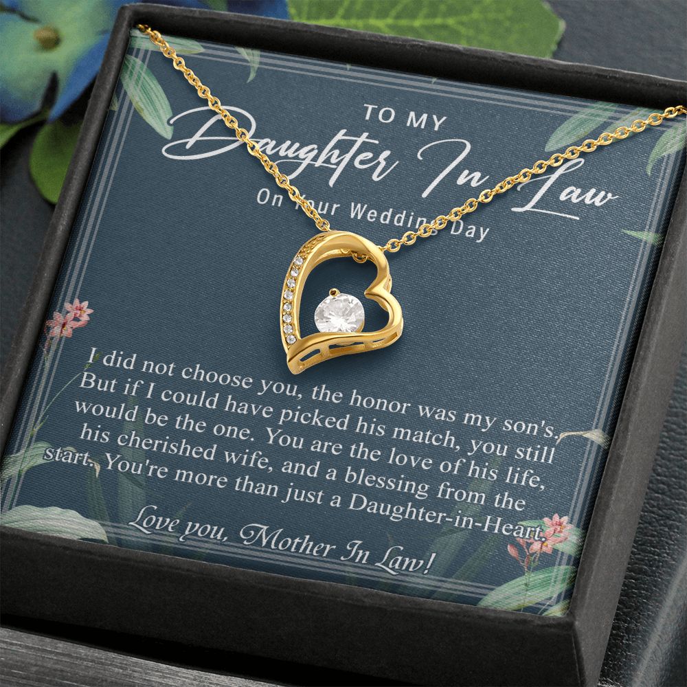 Daughter In Law Gifts Ideas, Daughter In Law Necklace, Gifts For Future Daughter In Law, Daughter In Law Birthday Gifts, Daughter-in-law Gifts From Mother In Law, Birthday Gifts For Daughter6 Forever Love Necklace
