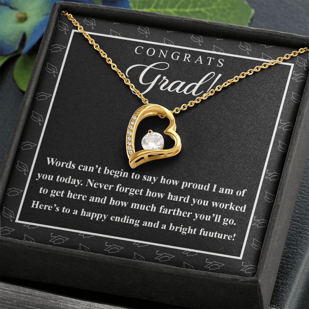 College Graduation Gift Necklace for Daughter, My Daughter Love Knots Necklace Congrats Graduation Pendants Gift For Daughter, Granddaughter, Niece, Sister Forever Love Necklace