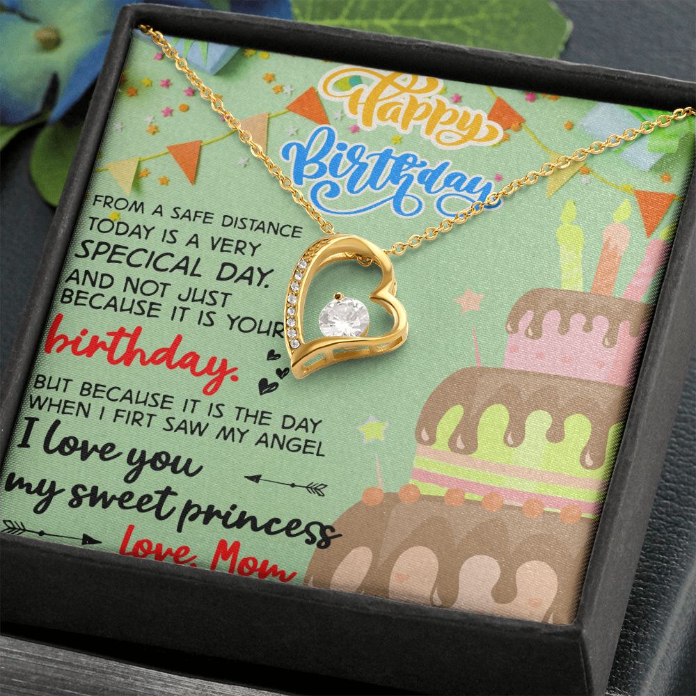 Mother Daughter Gift Ideas, To My Daughter Gift Necklace from Mom, Jewelry Pendant Present for Daughter, Birthday Christmas Gift Graduation Gifts for Daughters, Mother and Daughter Necklace 31 Forever Love Necklace