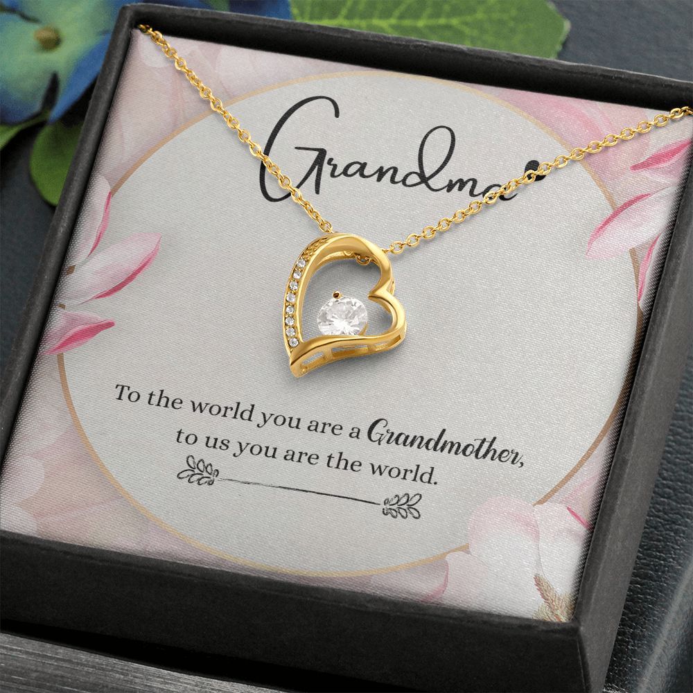 To My Grandma Necklace, Gift for Grandmother Necklace, Mothers Day Gift For Grandma Nana, Grandma Jewelry From Grandchildren GrandKids , Jewelry Box Gift For Grandma Grandmother8 Forever Love Necklace