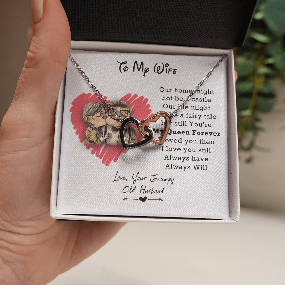 Old Husband to My Wife Necklace Birthday Anniversary Christmas Present for Wife