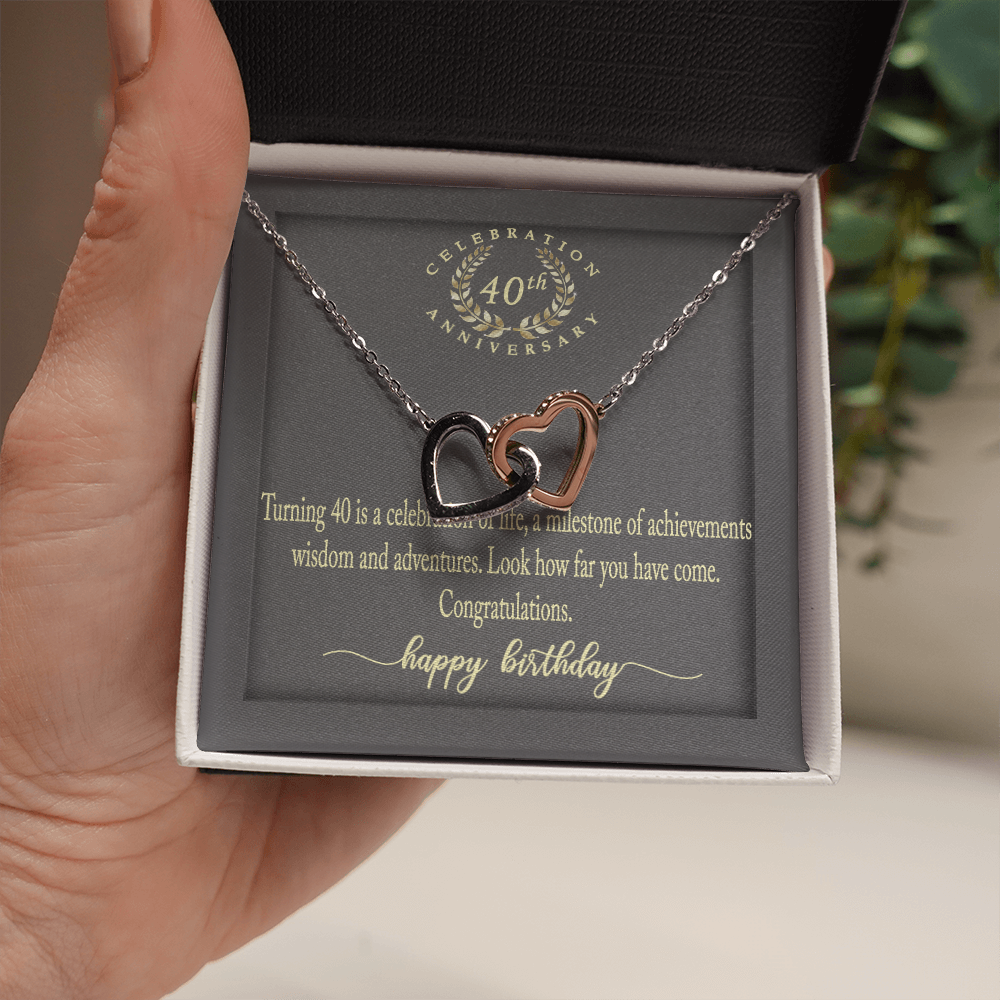 Gifts 40th Birthday Necklace 40 Years Old 40th Birthday Present For Her Jewelry 174927073905