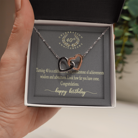 Gifts 40th Birthday Necklace 40 Years Old 40th Birthday Present For Her Jewelry 174927073905