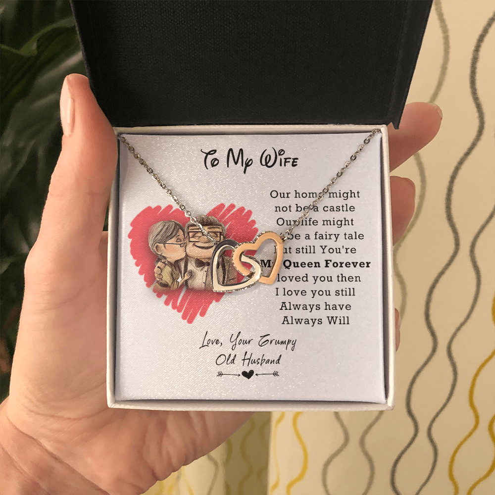 Old Husband to My Wife Necklace Birthday Anniversary Christmas Present for Wife