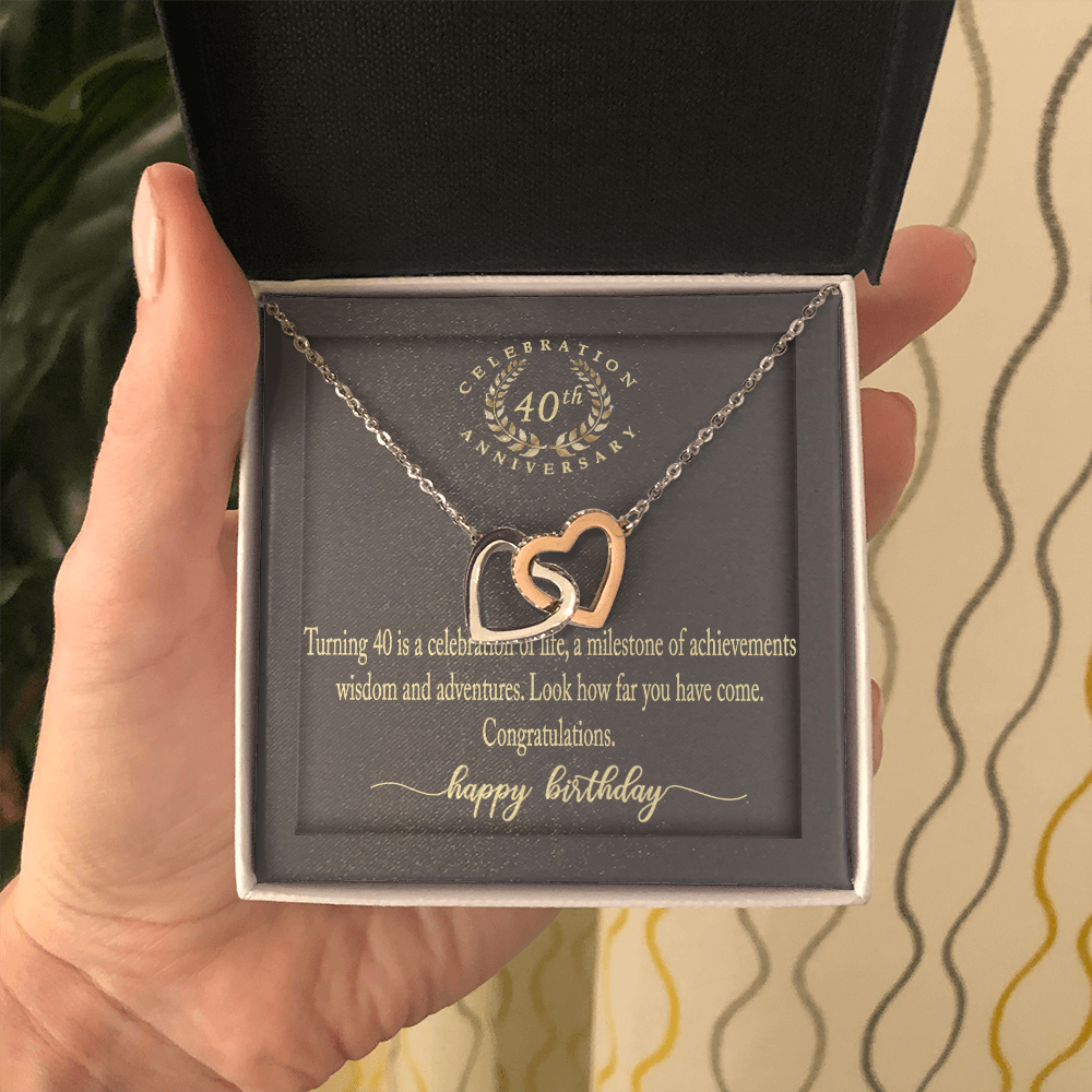 Gifts 40th Birthday Necklace 40 Years Old 40th Birthday Present For Her Jewelry 174927073905